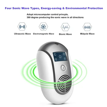 EU US Plug Electronic Ultrasonic Rat Mouse Rrepeller Outdoor Non-radiation Electronic Insect Bug Mosquito Cockroach Repellent
EU US Plug Electronic Ultrasonic Rat Mouse Rrepeller Outdoor Non-radiation Electronic Insect Bug Mosquito Cockroach Repellent
