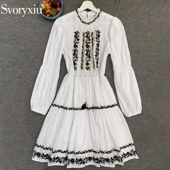 Svoryxiu Runway Designer Women Summer White Embroidery Sequined Mini Short Dress Ladies Belt Ruched Bohemian Dresses Vestidos
Svoryxiu Runway Designer Women Summer White Embroidery Sequined Mini Short Dress Ladies Belt Ruched Bohemian Dresses Vestidos