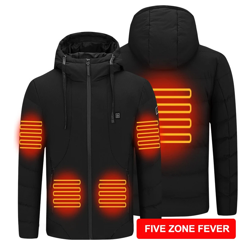 Winter Hiking Hunting Thermal Heating Jacket Five Areas USB Electric Heated Vest Jacket Outdoor Windproof Waterproof Warm Coat
Winter Hiking Hunting Thermal Heating Jacket Five Areas USB Electric Heated Vest Jacket Outdoor Windproof Waterproof Warm Coat