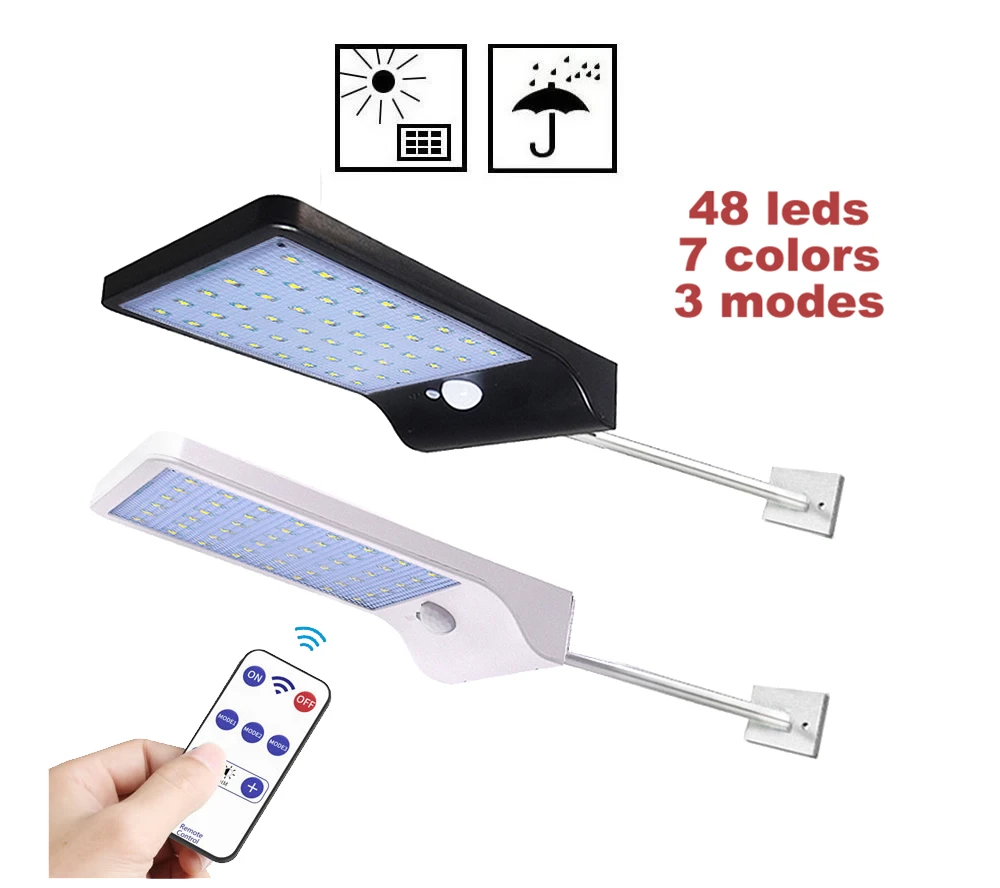 3 Models Dimmable Solar Lamp PIR Motion Sensor Solar Light 48/36 LED Outdoor Garden Yard Path Wall street spot w Remote Control
3 Models Dimmable Solar Lamp PIR Motion Sensor Solar Light 48/36 LED Outdoor Garden Yard Path Wall street spot w Remote Control
