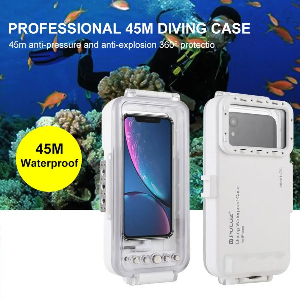 Waterproof(147ft) Swimming Phone Case Photo Video Taking Underwater Cover Case for iPhone 11 6 7 8 and More Swimming Accessories
Waterproof(147ft) Swimming Phone Case Photo Video Taking Underwater Cover Case for iPhone 11 6 7 8 and More Swimming Accessories