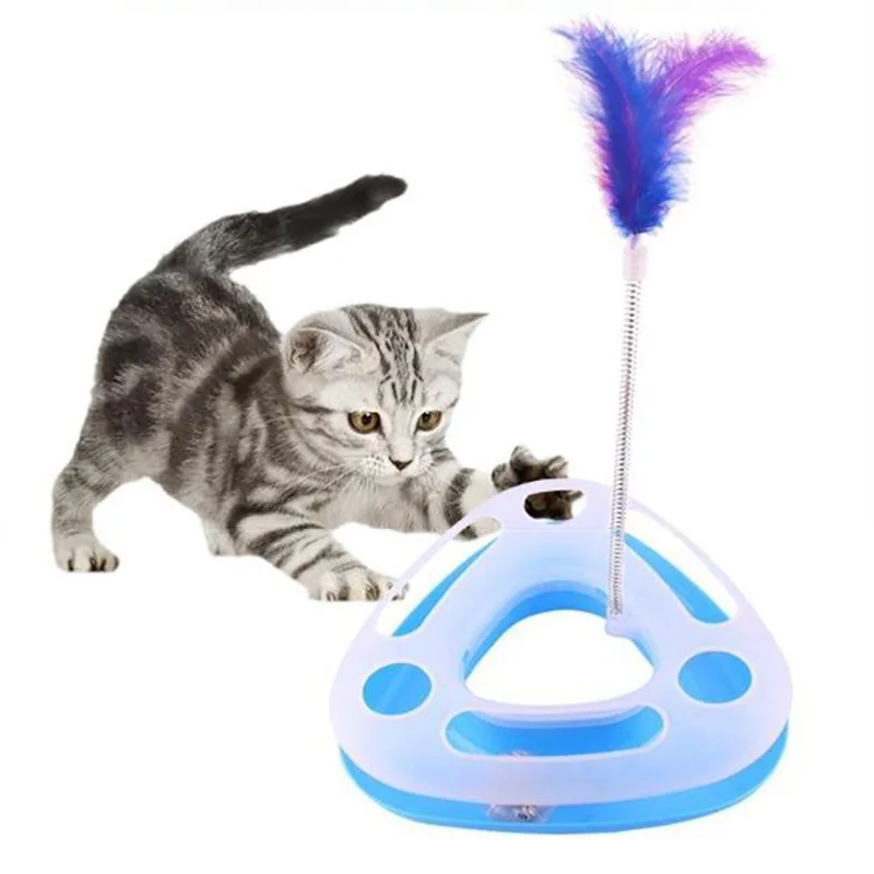 pet cat game turntable catching with natural feathers spring scratch toy cats exercise dogs training of ndestructible pets toys
pet cat game turntable catching with natural feathers spring scratch toy cats exercise dogs training of ndestructible pets toys