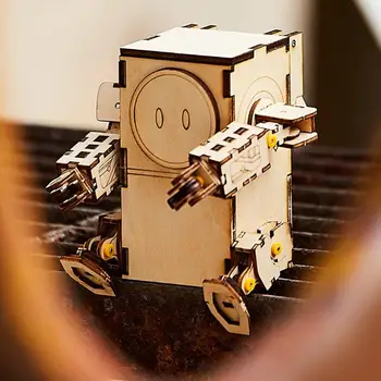 DIY Wooden Puzzle Exercise Practical Ability Color Cognition Assembled Robot Model Handmade 3D Stereoscopic Assembly Toys
DIY Wooden Puzzle Exercise Practical Ability Color Cognition Assembled Robot Model Handmade 3D Stereoscopic Assembly Toys