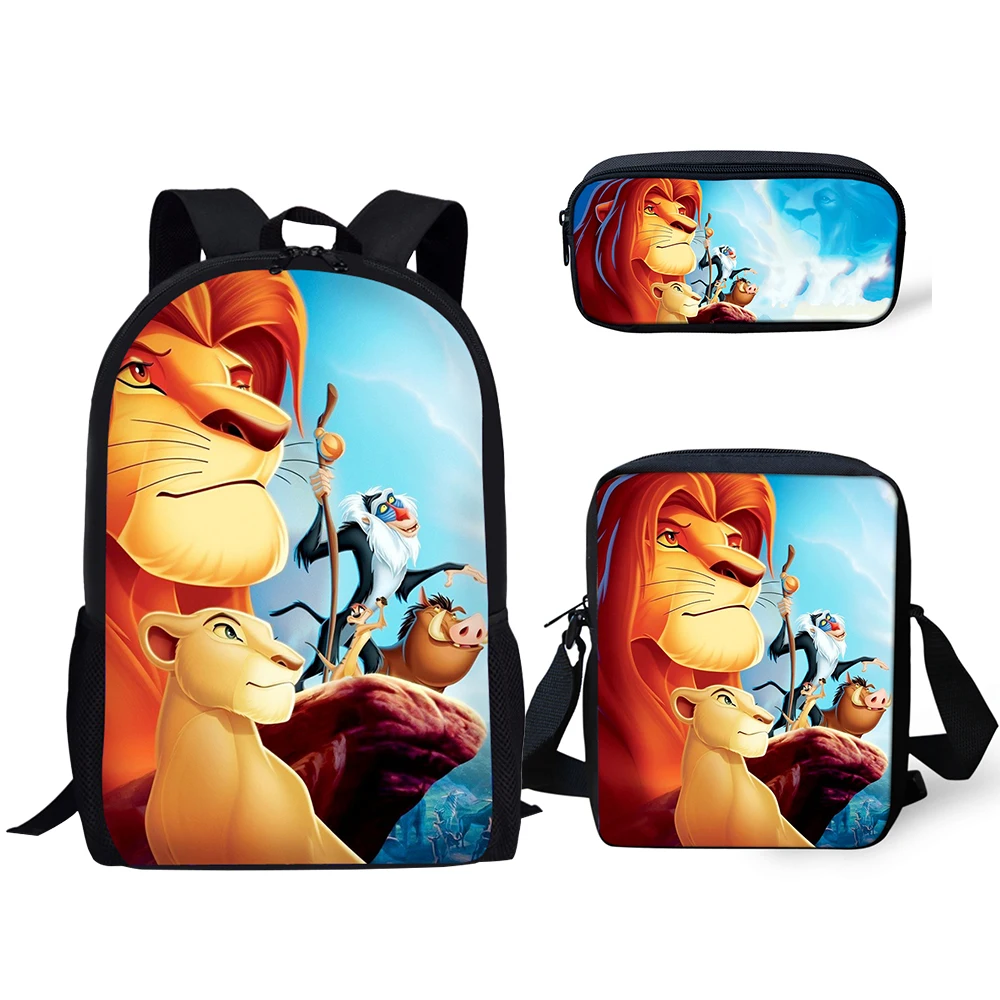 HaoYun Fashion Children School Backpack The Lion King Pattern School Book Bags Cartoon Animal Designer 3PCs Set Students Bags
HaoYun Fashion Children School Backpack The Lion King Pattern School Book Bags Cartoon Animal Designer 3PCs Set Students Bags