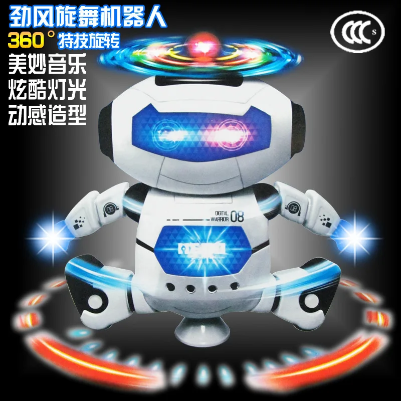 Shining Tones of 360-Degree Rotating Dancing Robot Stall Hot Selling Children Space Dancing Electric Robot
Shining Tones of 360-Degree Rotating Dancing Robot Stall Hot Selling Children Space Dancing Electric Robot