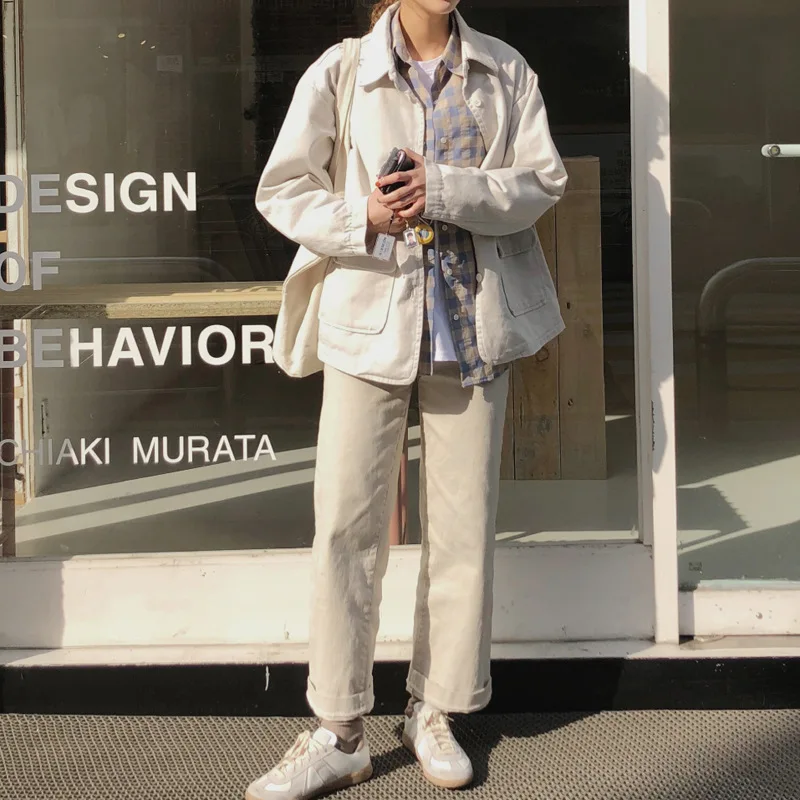 South Korea CHIC Spring Clothing New Style Versatile Short Workwear Tops Trench Coat Large Pocket Fold-down Collar Cardigan Coat
South Korea CHIC Spring Clothing New Style Versatile Short Workwear Tops Trench Coat Large Pocket Fold-down Collar Cardigan Coat