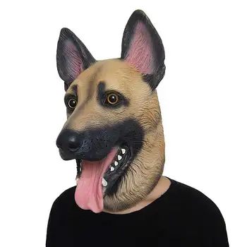 Halloween Costume Dog Head Latex Mask Full Face Adult Halloween Party Masquerade Cosplay Decoration Photo Prop Animal Mask
Halloween Costume Dog Head Latex Mask Full Face Adult Halloween Party Masquerade Cosplay Decoration Photo Prop Animal Mask