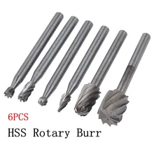 6PCS HSS Rotary Multi Tool Burr Routing Router Bit Mill Attachment Compatible for Dremel Electrical
6PCS HSS Rotary Multi Tool Burr Routing Router Bit Mill Attachment Compatible for Dremel Electrical