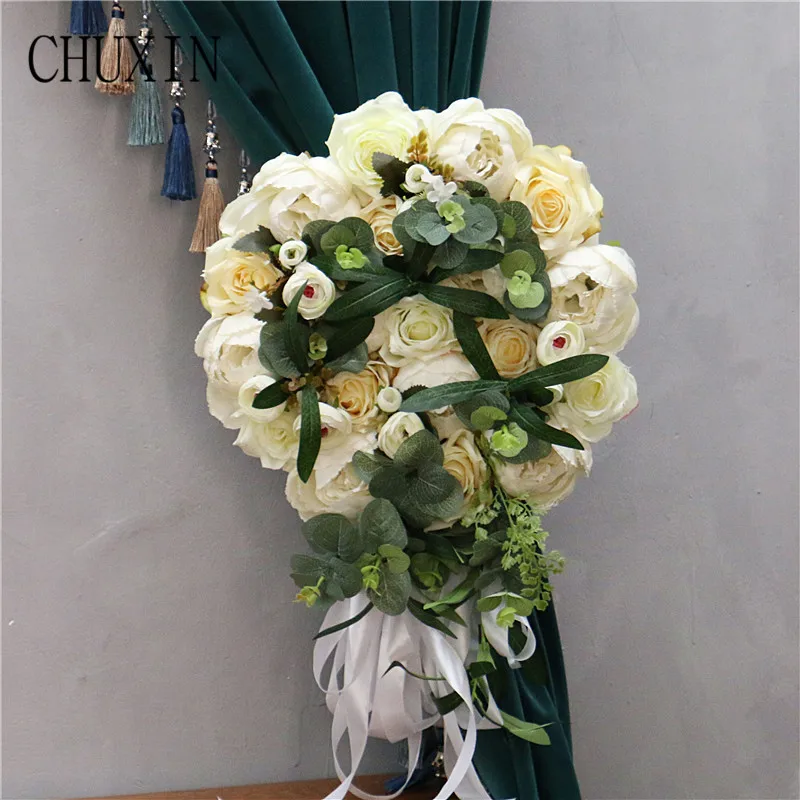 CHUXIN artificial rose Eucalyptus leaf curtain flower small flower row fake flower home garland wedding arch window sill decor
CHUXIN artificial rose Eucalyptus leaf curtain flower small flower row fake flower home garland wedding arch window sill decor