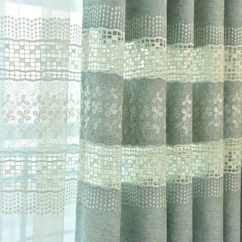 Modern Simple and Fresh Xuenier Embroidered Half Light Curtains for Living Dining Room Bedroom
Modern Simple and Fresh Xuenier Embroidered Half Light Curtains for Living Dining Room Bedroom