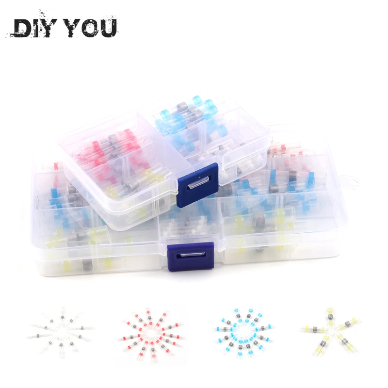 50/100Pcs Mixed SST Heat Shrink Insulated Wire Connectors Solder Sleeves Waterproof Fast Butt Terminals Terminator Electrical
50/100Pcs Mixed SST Heat Shrink Insulated Wire Connectors Solder Sleeves Waterproof Fast Butt Terminals Terminator Electrical