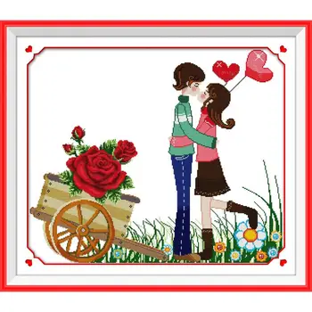 Joy Sunday Printed Cross Stitch Kits Love with Vehicle Cotton Thread Painting 11&14CT DMC Pattern Embroidery DIY Needlework Kits
Joy Sunday Printed Cross Stitch Kits Love with Vehicle Cotton Thread Painting 11&14CT DMC Pattern Embroidery DIY Needlework Kits