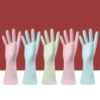 Kitchen Dishwashing Silicone Gloves Women Waterproof Rubber Latex Thin Durable Ladies Gardening Household Cleaning Gloves A5A
Kitchen Dishwashing Silicone Gloves Women Waterproof Rubber Latex Thin Durable Ladies Gardening Household Cleaning Gloves A5A