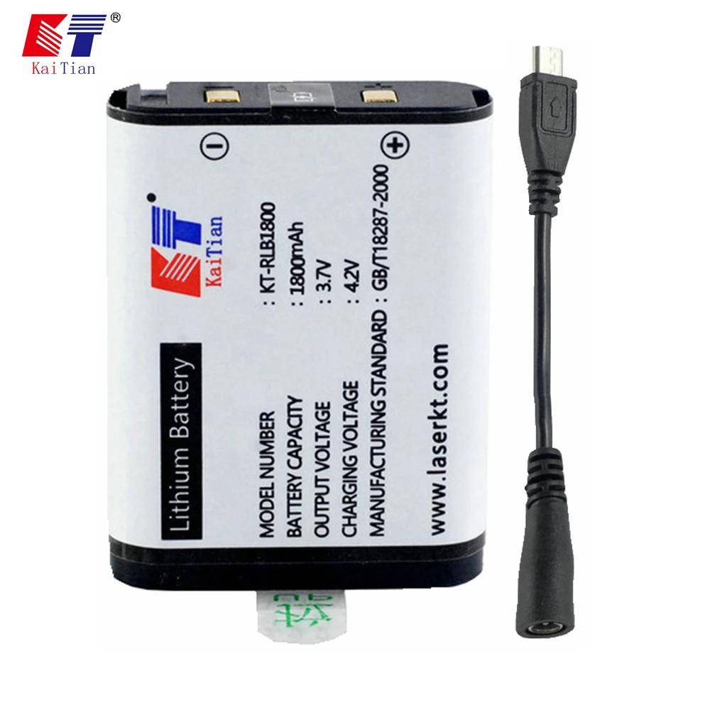Kaitian 3.7V 4000mAh Rechargeable Lithium Battery for 532nm Cross Line Green Laser Level and 3D Laser Leveling
Kaitian 3.7V 4000mAh Rechargeable Lithium Battery for 532nm Cross Line Green Laser Level and 3D Laser Leveling