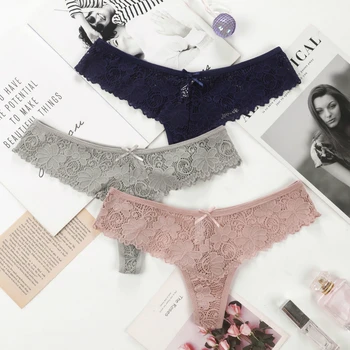 Women Sexy Lingerie Lace Embroidery Thong Underwear Femal Sexy G-string Sheer Panties Transparent Knickers Hollow Out Panties
Women Sexy Lingerie Lace Embroidery Thong Underwear Femal Sexy G-string Sheer Panties Transparent Knickers Hollow Out Panties