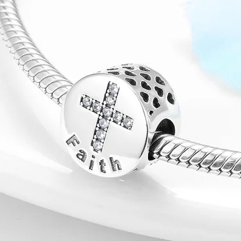 Bible Seven Virtues 925 Sterling Silver CZ cross Eternal faith Beads For Jewelry Making Fit Original Pandora Charm Bracelet 
Bible Seven Virtues 925 Sterling Silver CZ cross Eternal faith Beads For Jewelry Making Fit Original Pandora Charm Bracelet