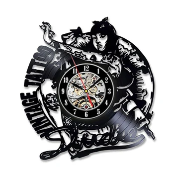 12 inch Tattoo Studio Wall Clock Modern Design Tattoo Machine Shop Vinyl Record Clocks Wall Watch Home Decor Gifts for Men
12 inch Tattoo Studio Wall Clock Modern Design Tattoo Machine Shop Vinyl Record Clocks Wall Watch Home Decor Gifts for Men