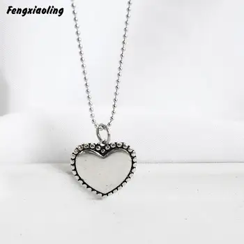 Fengxiaoling 100% Genuine 925 Sterling Silver Smooth Heart Pendant Necklaces For Women Vintage Fine Jewelry Cute Accessories
Fengxiaoling 100% Genuine 925 Sterling Silver Smooth Heart Pendant Necklaces For Women Vintage Fine Jewelry Cute Accessories