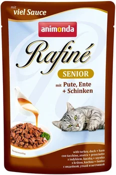 ANIMONDA ANIMONDA RAFINE SENIOR MIT PUTE, ENTE & SCHINKEN for older cats cocktail with turkey, duck and ham 100g
ANIMONDA ANIMONDA RAFINE SENIOR MIT PUTE, ENTE & SCHINKEN for older cats cocktail with turkey, duck and ham 100g