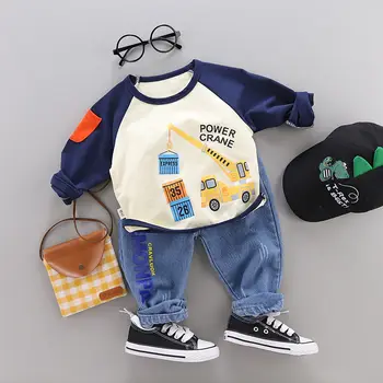 2020 Children Girls Boys Brand Clothing Set Baby Spring Character Cotton Long Sleeve T Shirt Pants Suit Kids Tracksuit 1-5 Years
2020 Children Girls Boys Brand Clothing Set Baby Spring Character Cotton Long Sleeve T Shirt Pants Suit Kids Tracksuit 1-5 Years