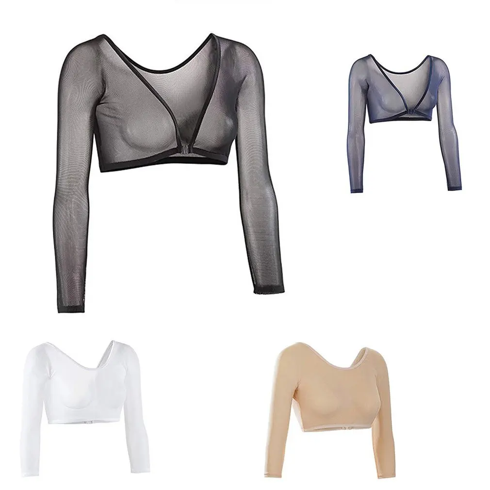 Invisible Seamless Arm Shaper T-Shirt Compression Mesh Chest Slim Upper Top Black White Fresh Blue Color
Invisible Seamless Arm Shaper T-Shirt Compression Mesh Chest Slim Upper Top Black White Fresh Blue Color
