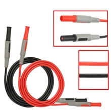 Cleqee P1032 p1033 Multimeter Test Cable Injection Molded 4mm Banana Plug Test Line Straight to Curved Test Cable
Cleqee P1032 p1033 Multimeter Test Cable Injection Molded 4mm Banana Plug Test Line Straight to Curved Test Cable