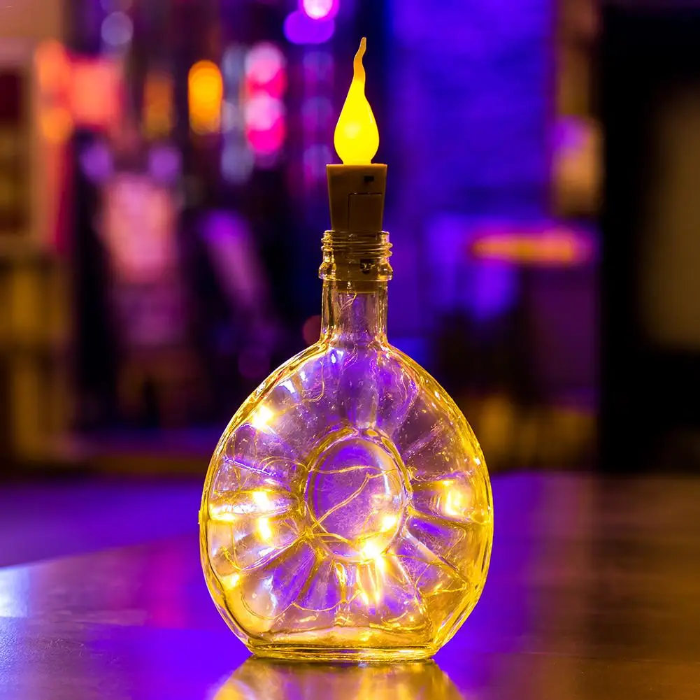 1PC 2M 20LED Holiday Light String Candle Flameless Wine Bottle Cork Fairy String Lights DIY Mini Flame Cork Light for home decor
1PC 2M 20LED Holiday Light String Candle Flameless Wine Bottle Cork Fairy String Lights DIY Mini Flame Cork Light for home decor