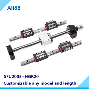 20mm Square Linear guide HGR20 linear rail any length with linear bearing block HGH20CA+ballscrew SFU2005 with other accessories
20mm Square Linear guide HGR20 linear rail any length with linear bearing block HGH20CA+ballscrew SFU2005 with other accessories