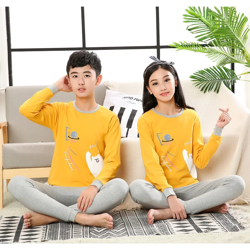 Winter Autumn Cotton Pajamas Sets for Boys Girls Children Sleep Pajamas Cartoon Pyjamas Kids Homewear 9-19Years Pijamas Clothes
Winter Autumn Cotton Pajamas Sets for Boys Girls Children Sleep Pajamas Cartoon Pyjamas Kids Homewear 9-19Years Pijamas Clothes