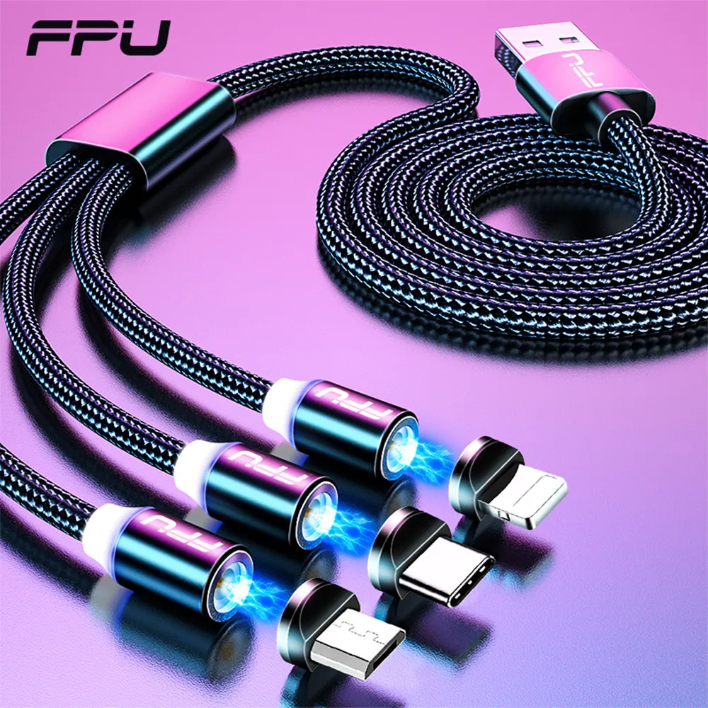 FPU 3 in 1 Magnetic USB C Cable Fast Charging Magnet Charger Micro USB Cable Type C Data Cable Cord For Xiaomi For iPhone 11 XR
FPU 3 in 1 Magnetic USB C Cable Fast Charging Magnet Charger Micro USB Cable Type C Data Cable Cord For Xiaomi For iPhone 11 XR
