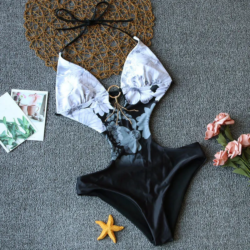 New One Piece Swimsuit Bikini 2019 Women Swimwear Women's Swimsuits Print Deep V Backless Bathing Suit Sexy High Cut Swim Suits
New One Piece Swimsuit Bikini 2019 Women Swimwear Women's Swimsuits Print Deep V Backless Bathing Suit Sexy High Cut Swim Suits
