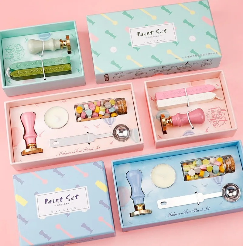 Macaron Fire Paint Seal Set Seal Wax Seal Kam Fire Wax Gift Box Creative Birthday Gift Seal
Macaron Fire Paint Seal Set Seal Wax Seal Kam Fire Wax Gift Box Creative Birthday Gift Seal