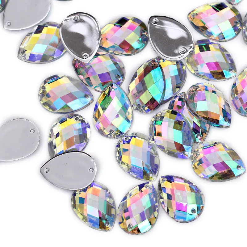 All Sizes Pear Drop Acrylic Crystal AB Sew On Rhinestones Waterdrop 2 holes Sewing Crystal Teardrop For Dress Y2135
All Sizes Pear Drop Acrylic Crystal AB Sew On Rhinestones Waterdrop 2 holes Sewing Crystal Teardrop For Dress Y2135