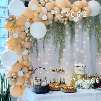 118Pcs Diy White Peach Latex Balloon Garland Arch Kit For Adult 30th Birthday Party Decorations Kids Baby Shower Decoration
118Pcs Diy White Peach Latex Balloon Garland Arch Kit For Adult 30th Birthday Party Decorations Kids Baby Shower Decoration