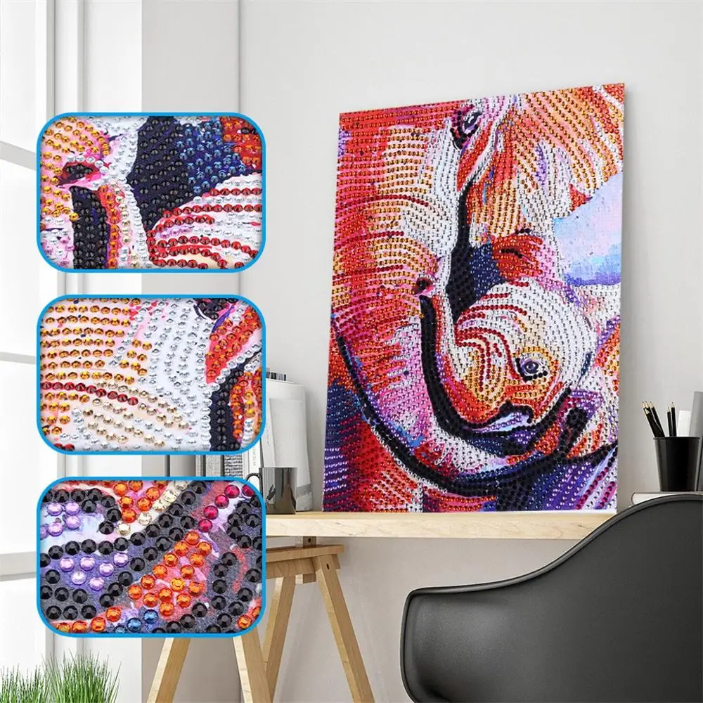 Special Shaped Diamond Painting 5D DIY Little Elephant Animals Pattern Diamond Embroidery Cross Stitch Gift Home Decoration Q4
Special Shaped Diamond Painting 5D DIY Little Elephant Animals Pattern Diamond Embroidery Cross Stitch Gift Home Decoration Q4