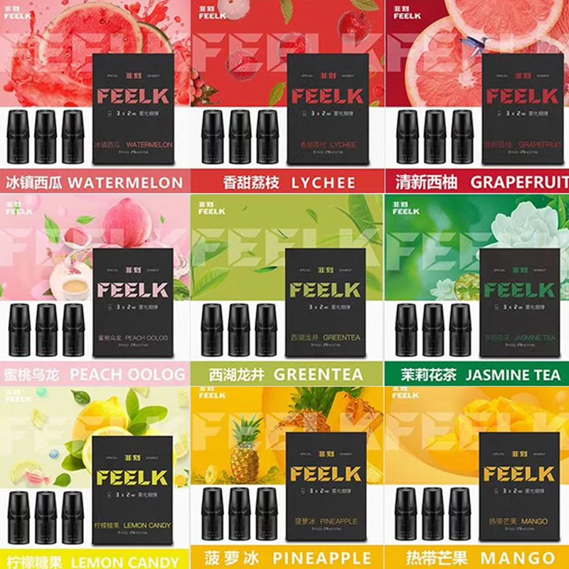 Original Feelk Cartridge Vape Pods 2ml Ice Watermelon PineApple For Relx Vape Device Pen Electronic cigaretees
Original Feelk Cartridge Vape Pods 2ml Ice Watermelon PineApple For Relx Vape Device Pen Electronic cigaretees