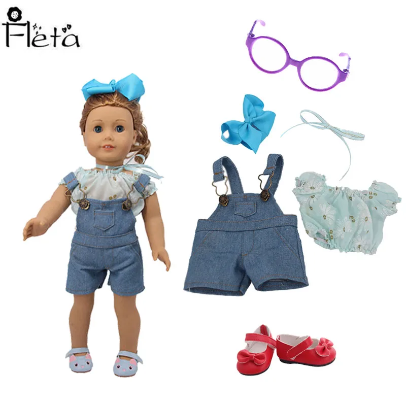 Doll Clothes 1Pcs Jeans Suspenders Adjustable Straps&T-shirt For 18 Inch American Doll&43 Cm Baby Doll Our Generation Girl`s Toy
Doll Clothes 1Pcs Jeans Suspenders Adjustable Straps&T-shirt For 18 Inch American Doll&43 Cm Baby Doll Our Generation Girl`s Toy