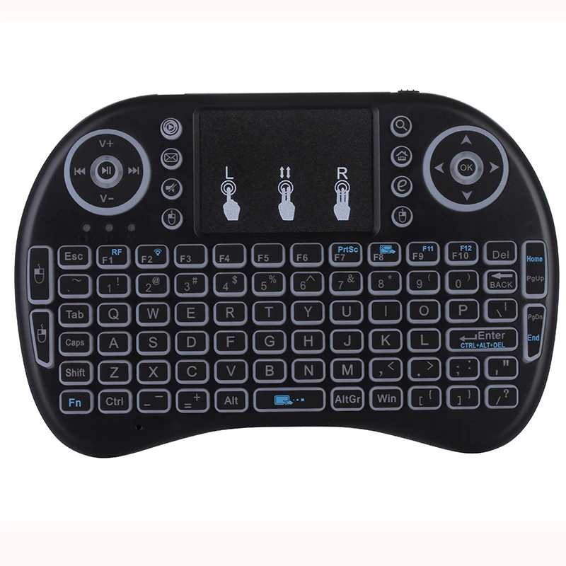 Mini i8 keyboard Backlit 2.4GHz RF Air Mouse Keyboard with Touchpad for Android TV Box IPTV Gaming
Mini i8 keyboard Backlit 2.4GHz RF Air Mouse Keyboard with Touchpad for Android TV Box IPTV Gaming