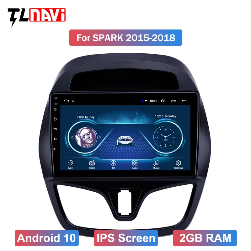 Android 10 для 1CHEVROLET Spark Beat 2015 2016 2017 мультимедийный стерео автомобильный DVD плеер