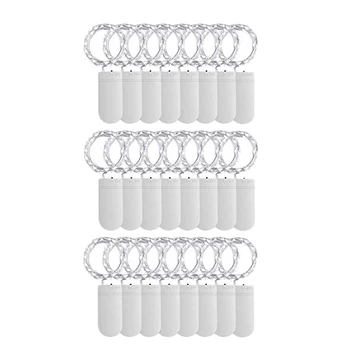 24 Pack LED Fairy Lights 20 LED Cool White Fairy String Lights 2M Waterproof Copper Wire LED Party Lights for Wedding Jars Craft
24 Pack LED Fairy Lights 20 LED Cool White Fairy String Lights 2M Waterproof Copper Wire LED Party Lights for Wedding Jars Craft