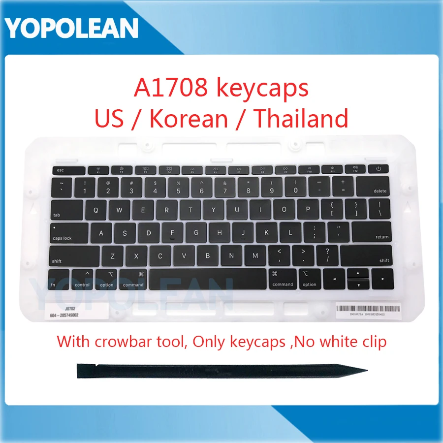 Original US Korean Thailand Keyboard keys Key cap keycaps For Macbook Pro Retina 13" A1708 Late 2016 Mid 2017
Original US Korean Thailand Keyboard keys Key cap keycaps For Macbook Pro Retina 13" A1708 Late 2016 Mid 2017