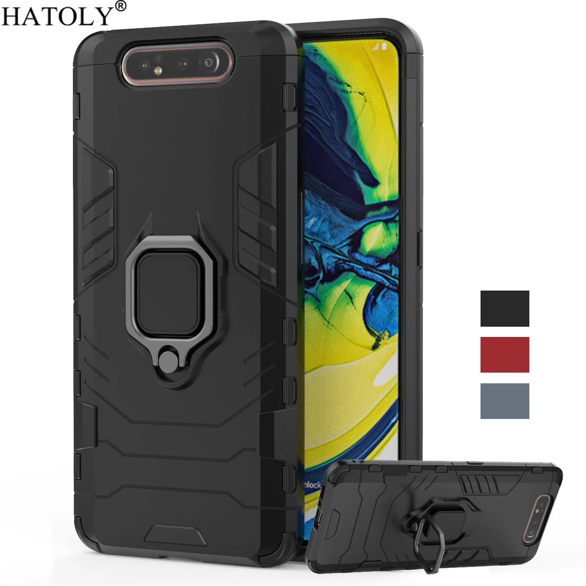 For Cover Samsung Galaxy A80 Case Shockproof Armor Cover For Galaxy A90 Finger Ring Stand Phone Bumper Case For Samsung A80 A805
For Cover Samsung Galaxy A80 Case Shockproof Armor Cover For Galaxy A90 Finger Ring Stand Phone Bumper Case For Samsung A80 A805