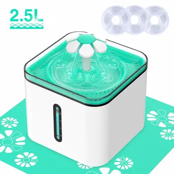2.5L Automatic Pet Water Fountain Bowl Dog Cat Water Dispenser Feeder with 3 Filters Safe NO BPA Low Noise with LED Light
2.5L Automatic Pet Water Fountain Bowl Dog Cat Water Dispenser Feeder with 3 Filters Safe NO BPA Low Noise with LED Light