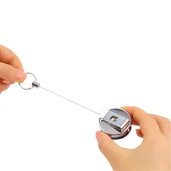 1pc Stainless Steel Tool Belt Money Retractable Key Recoil Ring Pull Chain Clip Keychain key Chain Strong Pulling Force
1pc Stainless Steel Tool Belt Money Retractable Key Recoil Ring Pull Chain Clip Keychain key Chain Strong Pulling Force