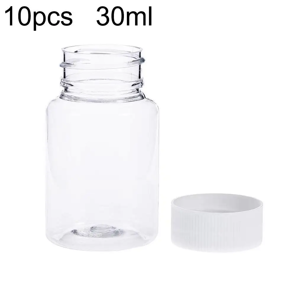 10Pcs 30ml Mini Transparent Plastic Pill Bottles Salt Candy Case Storage Container
10Pcs 30ml Mini Transparent Plastic Pill Bottles Salt Candy Case Storage Container