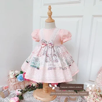 2020summer Spanish Sweet Simple Court Dress Girl Lolita Lace Princess Dress Baby Birthday Puff Evening Dress Baby Girl Clothes
2020summer Spanish Sweet Simple Court Dress Girl Lolita Lace Princess Dress Baby Birthday Puff Evening Dress Baby Girl Clothes