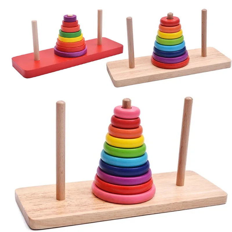 10-Layer Tower of Hanoi Wooden Toys Large Size 8-Layer Tower of Hanoi Toy Educational Force Children Jenga Hanoi Tower Case
10-Layer Tower of Hanoi Wooden Toys Large Size 8-Layer Tower of Hanoi Toy Educational Force Children Jenga Hanoi Tower Case