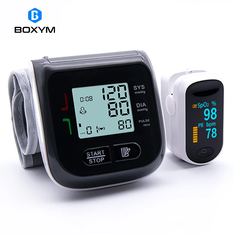 BOXYM Digital Fingertip Pulse Oximeter Spo2 PR Monitor & Wrist Blood Pressure Monitor Sphygmomanometer Family Health Care
BOXYM Digital Fingertip Pulse Oximeter Spo2 PR Monitor & Wrist Blood Pressure Monitor Sphygmomanometer Family Health Care