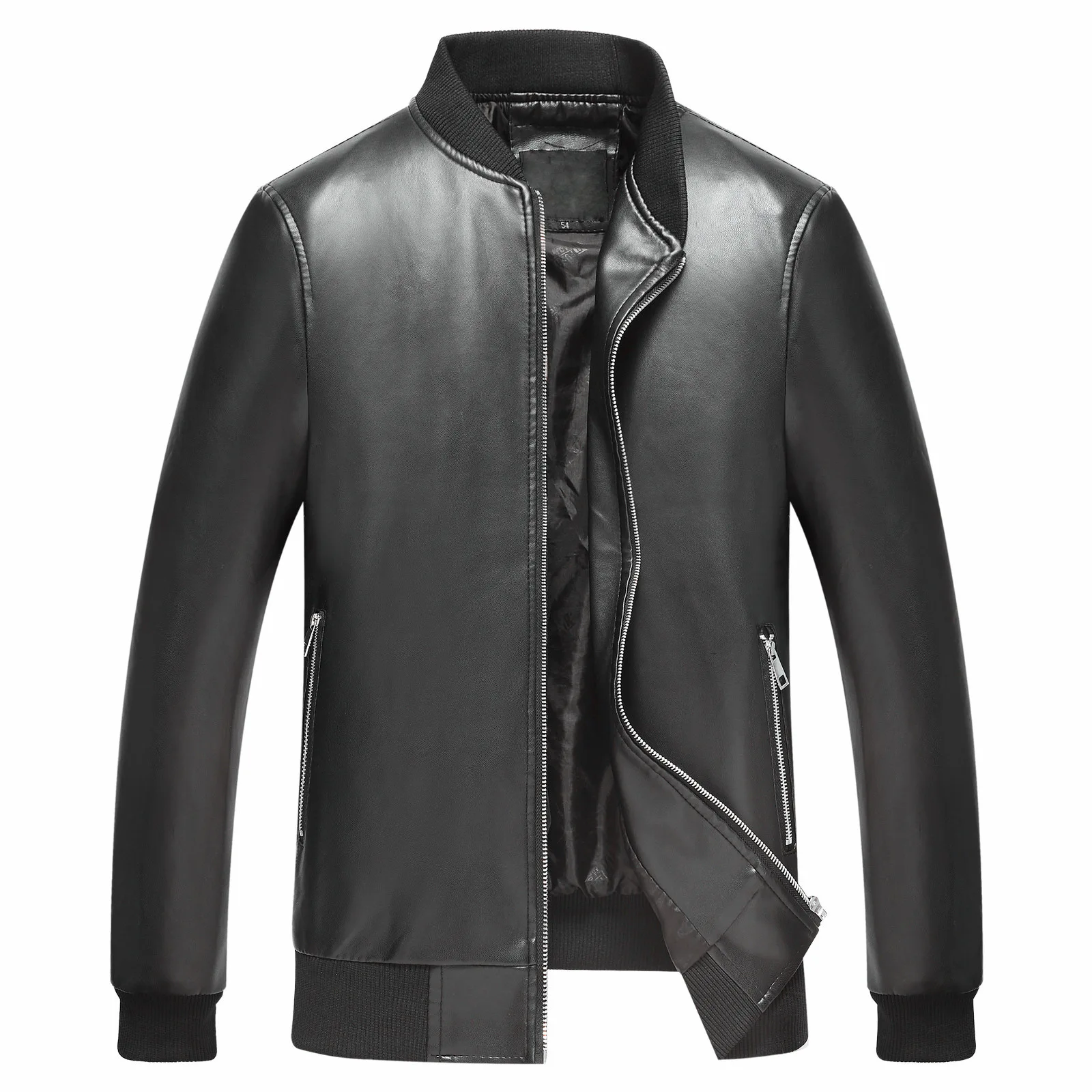 Winter New Men's Coat Solid Color PU Stand Collar Leather Jacket Middle-aged Warm Leather Jacket
Winter New Men's Coat Solid Color PU Stand Collar Leather Jacket Middle-aged Warm Leather Jacket