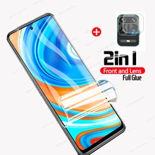 Film Hydrogel 2 en 1 pour Xiaomi, protection d'écran souple, pas du verre, pour Redmi 9, Note 9 S, 9 Pro, 9 Pro Max=